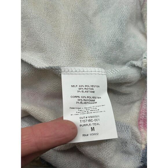 All in Favor Mock Neck, Tie-dye Crop Top, M - Picture 7 of 10